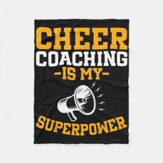 Couverture Polaire L'encadrement de cheerleading est mon superpouvoir