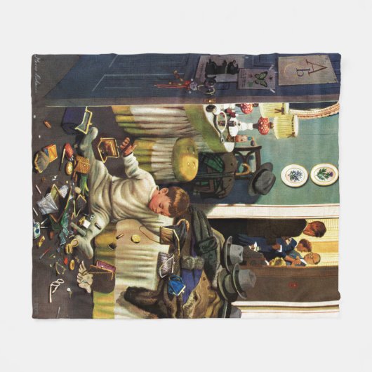 Couverture Polaire L'enfant en bas âge vide des bourses (Devant (Horizontal))