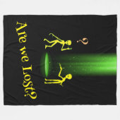 Couverture Polaire L'enlèvement d'Aliens par OVNI 👽 sommes-nous perd (Devant (Horizontal))