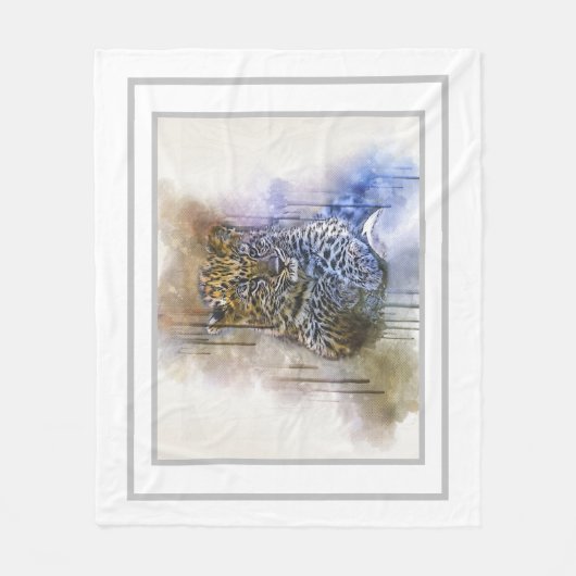 Couverture Polaire Leopard (Devant)