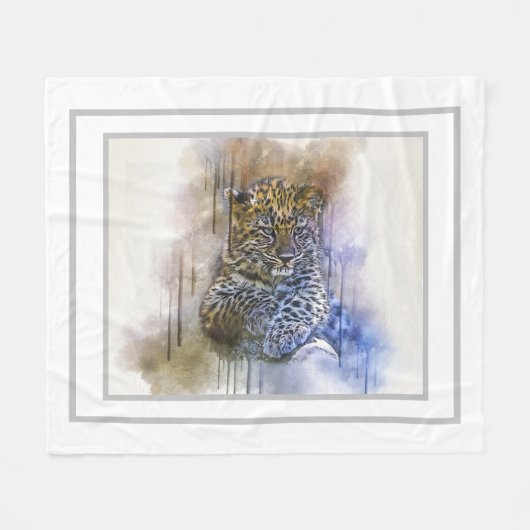 Couverture Polaire Leopard (Devant (Horizontal))