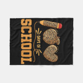 Couverture Polaire Leopard 100 Jours D'École 100E Jour Enseignants Pu (Devant (Horizontal))