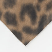Couverture Polaire Leopard avec tête tropicale (Coin)