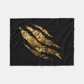 Couverture Polaire Léopard Cheetah Tiger Léopard Face Lion Chat (Devant (Horizontal))