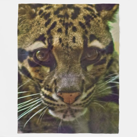 Couverture Polaire Leopard obscurci (Devant)
