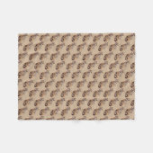 Couverture Polaire léopard obscurci photo jungle gros animal de chat (Devant (Horizontal))