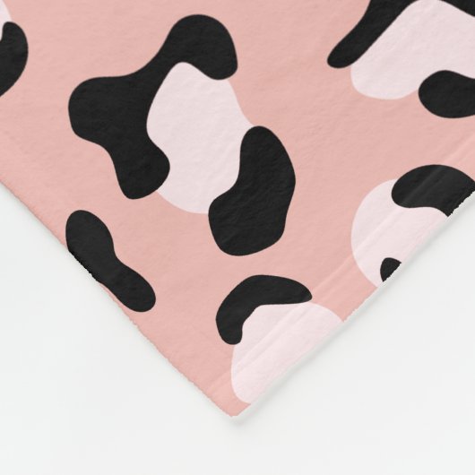 Couverture Polaire Léopard Print, Léopard Spots, Rose Léopard (Coin)