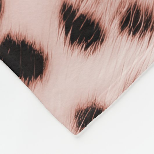 Couverture Polaire Léopard rose rose (Coin)