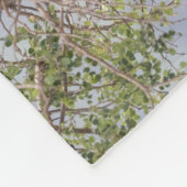 Couverture Polaire Leopard sur un arbre (Coin)
