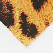 Couverture Polaire Leopard tendance : Motif de design de peau. (Coin)