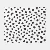 Couverture Polaire Léopard Texture : Motif Vintage sans joint. (Devant (Horizontal))