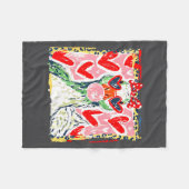 Couverture Polaire Leopard Valentine's Day Goose Funny Cute Goose Hun (Devant (Horizontal))