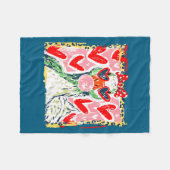 Couverture Polaire Leopard Valentine's Day Goose Funny Cute Goose Hun (Devant (Horizontal))