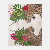 Couverture Polaire Léopards chauds de Chambre | par paires (Devant)