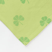 Couverture Polaire Leprechaun de dessin dans une casserole d'or tenan (Coin)