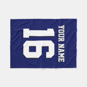 Couverture Polaire L'équipe de Jersey de sports Blue Navy (Devant (Horizontal))