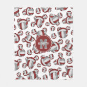 Couverture Polaire l'équipe de l'école maroon grey (Devant)