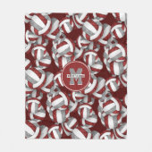 Couverture Polaire l'équipe de l'école maroon grey (Devant)