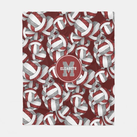 Couverture Polaire l'équipe de l'école maroon grey (Devant)