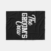 Couverture Polaire L'équipe du marié Cadeau de mariage ou d'enterreme (Devant (Horizontal))