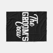 Couverture Polaire L'équipe du marié Cadeau de mariage ou d'enterreme (Devant (Horizontal))