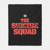 Couverture Polaire L'équipe du suicide | Logo rouge et noir (Devant)