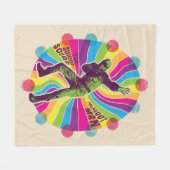 Couverture Polaire L'équipe du suicide | Polka-Dot Homme Psychédéliqu (Devant (Horizontal))