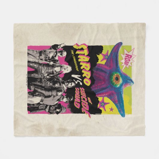 Couverture Polaire L'équipe du suicide | Starro Vs L'Équipe Suicide (Devant (Horizontal))