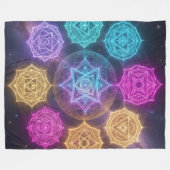 Couverture Polaire Les 7 Chakras (Devant (Horizontal))
