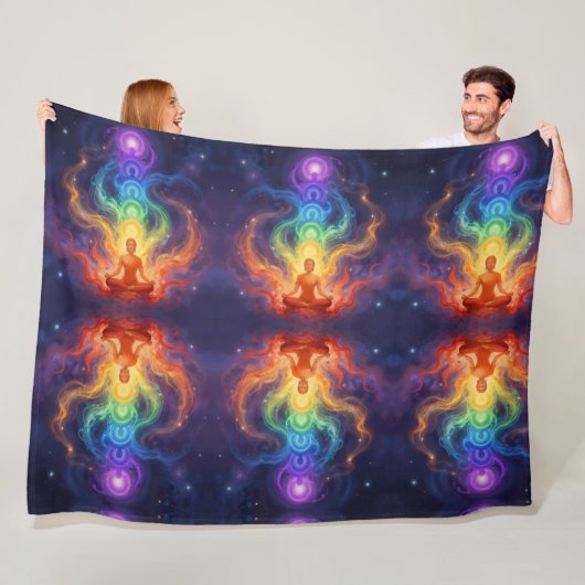 Couverture Polaire Les 7 Chakras (En situation)