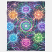 Couverture Polaire Les 7 chakras (Devant)
