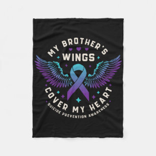 Couverture Polaire Les ailes de mon frère couvrent mon coeur Suicide