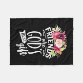 Couverture Polaire Les amis sont Dieu meilleur cadeau (Devant (Horizontal))