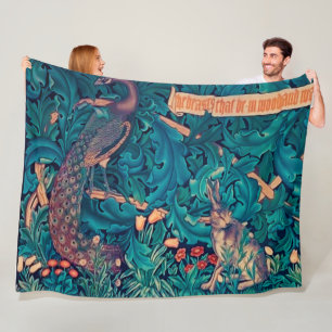 Couverture Polaire Les animaux dans la forêt, William Morris