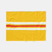 Couverture Polaire les années 70 bandes rétro (Devant (Horizontal))