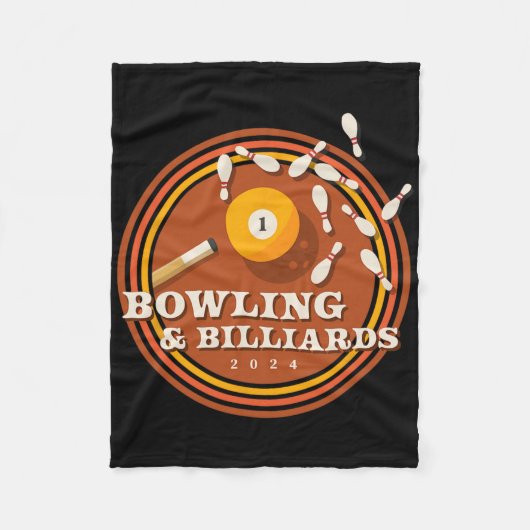 Couverture Polaire les années 70 Bowling Et Billard (Devant)
