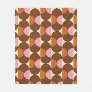 Couverture Polaire les années 70 rétro vintage motif background vinta