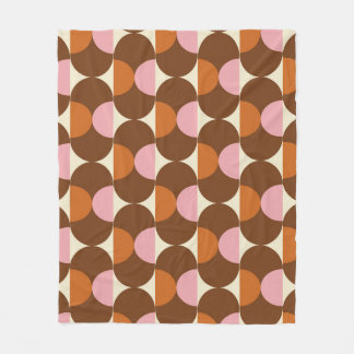 Couverture Polaire les années 70 rétro vintage motif background vinta