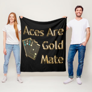 Couverture Polaire Les As D'Or Sont Mate D'Or,