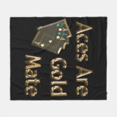 Couverture Polaire Les As D'Or Sont Mate D'Or, (Devant (Horizontal))