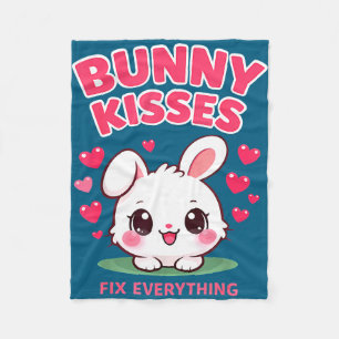 Couverture Polaire Les baisers de lapin fixent tout conception de lap