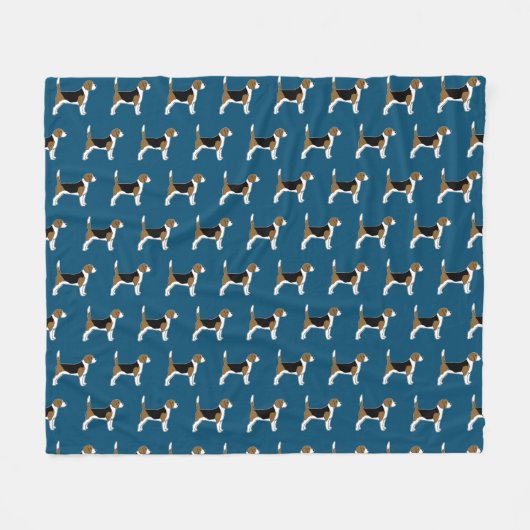 Couverture Polaire Les beagles modèlent l'amant original de chien (Devant (Horizontal))