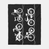 Couverture Polaire Les Bicyclettes Blanche (Devant)
