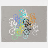 Couverture Polaire Les bicyclettes… choisissent votre couleur (Devant (Horizontal))