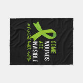 Couverture Polaire Les blessures sont invisibles Mois de sensibilisat (Devant (Horizontal))