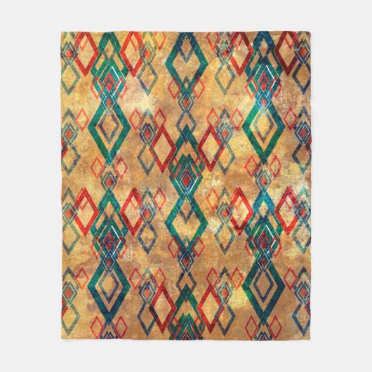 Couverture Polaire Les boho ethniques grondent le vieux motif. Impres (Devant)