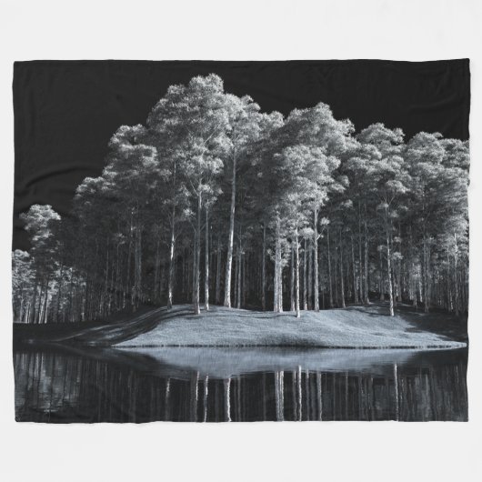 Couverture Polaire Les Bois Blanches (Nuit) (Devant (Horizontal))