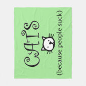 Couverture Polaire Les chats parce que les gens chassent (Devant)