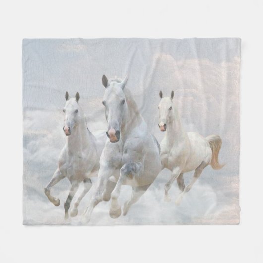 Couverture Polaire Les Chevaux (Devant (Horizontal))