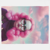 Couverture Polaire Les cheveux roses (Devant (Horizontal))